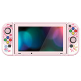 PlayVital ZealProtect Soft Protective Case for Nintendo Switch, Flexible Cover for Switch with Tempered Glass Screen Protector & Thumb Grips & ABXY Direction Button Caps - Intern Cupid - RNSYV6064