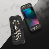 PlayVital ZealProtect Soft Protective Case for Switch OLED, Flexible Protector Joycon Grip Cover for Switch OLED with Thumb Grip Caps & ABXY Direction Button Caps - Fruit Road - XSOYV6058