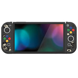 PlayVital ZealProtect Soft Protective Case for Switch OLED, Flexible Protector Joycon Grip Cover for Switch OLED with Thumb Grip Caps & ABXY Direction Button Caps - Fruit Road - XSOYV6058