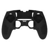 PlayVital 3D Studded Edition Anti-Slip Silicone Cover Case for ps5 Edge Controller, Soft Rubber Protector Skin for ps5 Edge Wireless Controller with 6 Thumb Grip Caps - Black - ETPFP001