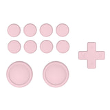 PlayVital Silicone Button Covers and Thumb Grip Set for Nintendo Switch/OLED Joycon/Switch Lite, ABXY Directional Key Button Caps for Nintendo Switch/OLED/Lite with Switch Lite D-Pad Button Cap - Pink - NJM3001