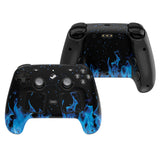PlayVital for Steam Controller 2 Skin (3-Pack) - Protective Vinyl Decal Sticker Cover for Steam Controller Accessories, No Residue, Scratch-Resistant - Blue Flame - GCASC002