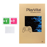 PlayVital for Steam Controller 2 Skin (3-Pack) - Protective Vinyl Decal Sticker Cover for Steam Controller Accessories, No Residue, Scratch-Resistant - Blue Flame - GCASC002