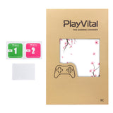 PlayVital for Steam Controller 2 Skin (3-Pack) - Protective Vinyl Decal Sticker Cover for Steam Controller Accessories, No Residue, Scratch-Resistant - Falling Cherry Blossom - GCASC004