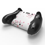 PlayVital for Steam Controller 2 Skin (3-Pack) - Protective Vinyl Decal Sticker Cover for Steam Controller Accessories, No Residue, Scratch-Resistant - Falling Cherry Blossom - GCASC004