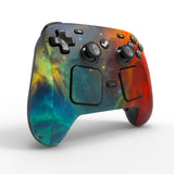 PlayVital for Steam Controller 2 Skin (3-Pack) - Protective Vinyl Decal Sticker Cover for Steam Controller Accessories, No Residue, Scratch-Resistant - Orange Star Universe - GCASC010