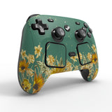 PlayVital for Steam Controller 2 Skin (3-Pack) - Protective Vinyl Decal Sticker Cover for Steam Controller Accessories, No Residue, Scratch-Resistant - Sunflowers - GCASC009