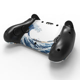 PlayVital for Steam Controller 2 Skin (3-Pack) - Protective Vinyl Decal Sticker Cover for Steam Controller Accessories, No Residue, Scratch-Resistant - The Great Wave - GCASC001