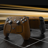 PlayVital for Steam Controller 2 Skin (3-Pack) - Protective Vinyl Decal Sticker Cover for Steam Controller Accessories, No Residue, Scratch-Resistant - Wood Grain - GCASC005