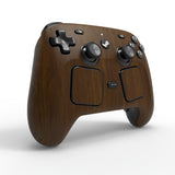 PlayVital for Steam Controller 2 Skin (3-Pack) - Protective Vinyl Decal Sticker Cover for Steam Controller Accessories, No Residue, Scratch-Resistant - Wood Grain - GCASC005