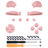 eXtremeRate Puffy Pink Repair ABXY D-pad ZR ZL L R Keys for NS Switch Pro Controller, DIY Replacement Full Set Buttons with Tools for NS Switch Pro - Controller NOT Included - KRP357