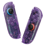 eXtremeRate DIY Replacement Full Set Shells with Buttons for Nintendo Switch 2 - Deluxe Version - Clear Atomic Purple - QGRNTM001
