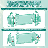 eXtremeRate DIY Replacement Full Set Shells with Buttons for Nintendo Switch 2 - Deluxe Version - Emerald Green - QGRNTM004