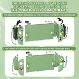 eXtremeRate DIY Replacement Full Set Shells with Buttons for Nintendo Switch 2 - Essence Version - Matcha Green - RHANTM010