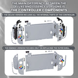 eXtremeRate DIY Replacement Full Set Shells with Buttons for Nintendo Switch 2 - Essence Version - New Hope Gray - RHANTM011