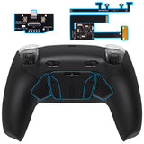 eXtremeRate RISE4 Plus MAX Back Paddles Kit with Clicky Trigger Stops & Rubberized Grip for PS5 Controller BDM-010/020 - Black - HKCPFM001