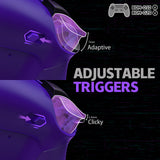 eXtremeRate RISE4 Plus MAX Back Paddles Kit with Clicky Trigger Stops & Rubberized Grip for PS5 Controller BDM-010/020 - Galactic Purple - HKCPFM005