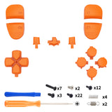 eXtremeRate Replacement D-pad R1 L1 R2 L2 Triggers Share Options Home Face Buttons Compatible with ps5 Edge Controller, Orange Full Set Buttons Compatible with ps5 Edge Controller - JXTEGP002