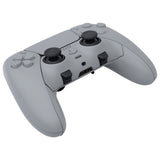 eXtremeRate New Hope Gray Full Set Housing Shell with Buttons Touchpad Cover Compatible with ps5 Edge Controller, Custom Replacement Decorative Trim Shell Front Back Plates Compatible with ps5 Edge Controller - QRHEGP005