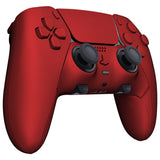 eXtremeRate Scarlet Red Full Set Housing Shell with Buttons Touchpad Cover Compatible with ps5 Edge Controller, Custom Replacement Decorative Trim Shell Front Back Plates Compatible with ps5 Edge Controller - QRHEGP001