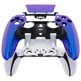 eXtremeRate Chameleon Purple Blue Left Right Front Housing Shell with Touchpad Compatible with ps5 Edge Controller, DIY Replacement Faceplate Shell Custom Touch Pad Cover Compatible with ps5 Edge Controller - MLREGP008