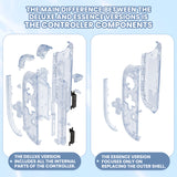 eXtremeRate D-Pad Version Replacement Full Set Shell Case with Buttons for Joycon 2 of Nintendo Switch 2 - Essence Version - Clear Glacier Blue - SXANTM003