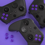 eXtremeRate Three-Tone Purple & Clear ABXY Action Buttons with Classic Symbols for Xbox Series X & S Controller & Xbox One S/X & Xbox One Elite V1/V2 Controller - JDX3M013