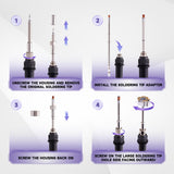 eXtremeRate 3D Joystick Desoldering Iron Tip with Heating Stick Compatible with T12 Soldering Station for PS4 & PS5 & Xbox One/Series S X & Switch Pro Controller 13mm Analog Sticks Repair Tools - PYAP4001