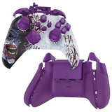 eXtremeRate ASR Version Performance Rubberized Full Set Shell Buttons with Redesigned Grip Diamond Texture Handles Backplate Case for Xbox Series X/S & Xbox Core Controller - Clown HAHAHA - GVNX3T004