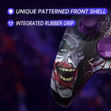 eXtremeRate ASR Version Performance Rubberized Full Set Shell Buttons with Redesigned Grip Diamond Texture Handles Backplate Case for Xbox Series X/S & Xbox Core Controller - Clown HAHAHA - GVNX3T004