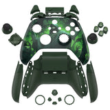 eXtremeRate ASR Version Performance Rubberized Full Set Shell Buttons with Redesigned Grip Diamond Texture Handles Backplate Case for Xbox Series X/S & Xbox Core Controller - Dark Carnival - GVNX3T002