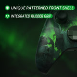 eXtremeRate ASR Version Performance Rubberized Full Set Shell Buttons with Redesigned Grip Diamond Texture Handles Backplate Case for Xbox Series X/S & Xbox Core Controller - Dark Carnival - GVNX3T002