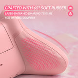 eXtremeRate ASR Version Performance Rubberized Full Set Shell Buttons with Redesigned Grip Diamond Texture Handles Backplate Case for Xbox Series X/S & Xbox Core Controller - Pinky Jellyfish Heaven - GVNX3T003