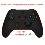 eXtremeRate ASR Version Performance Redesigned Full Set Shell Buttons with Ergonomic Trigger Stop Rubberized Grip for Xbox Series X/S Controller & Xbox Core Controller - Diamond Frosted White - KDXX3C006