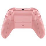 eXtremeRate ASR Version Performance Redesigned Full Set Shell Buttons with Ergonomic Trigger Stop Rubberized Grip for Xbox Series X/S Controller & Xbox Core Controller - Diamond Pale Red - KDXX3C003