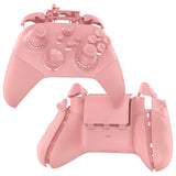 eXtremeRate ASR Version Performance Redesigned Full Set Shell Buttons with Ergonomic Trigger Stop Rubberized Grip for Xbox Series X/S Controller & Xbox Core Controller - Diamond Pale Red - KDXX3C003