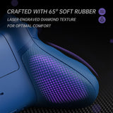 eXtremeRate ASR Version Performance Redesigned Full Set Shell Buttons with Ergonomic Trigger Stop Rubberized Grip for Xbox Series X/S Controller & Xbox Core Controller - Diamond Yale Blue - KDXX3C001