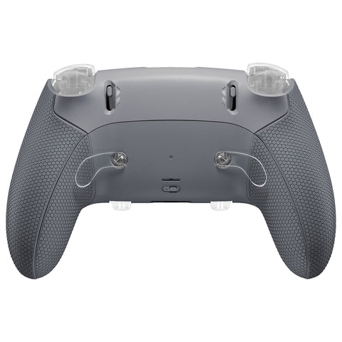 eXtremeRate Beyond-ARC Bottom Shell Kit with Rubberised Grip for PS5 Edge Controller - Dark Gray - CKREGU007