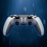 eXtremeRate Beyond-ARC Bottom Shell Kit with Rubberised Grip for PS5 Edge Controller - New Hope Gray & Classic Gray - CKREGU003