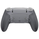 eXtremeRate Beyond-ARC Bottom Shell Kit with Rubberised Grip for PS5 Edge Controller - New Hope Gray & Classic Gray - CKREGU003