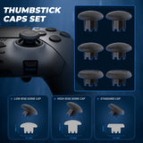 eXtremeRate Beyond-ARC Full Set Shell Buttons with 6-in-1 Swappable Thumbsticks for PS5 Edge Controller - Dark Gray & New Hope Gray - QNVEGM004
