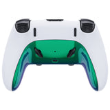 eXtremeRate Chameleon Green Purple Top Bottom Decorative Trim Shell Compatible with ps5 Edge Controller DIY Replacement Front Back Clip Shell, Custom Plates Cover Compatible with ps5 Edge Controller - CXQEGP011