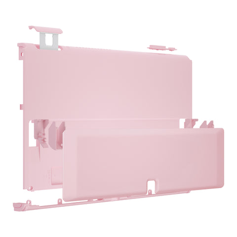 eXtremeRate Cherry Blossoms Pink Console Back Plate DIY Replacement Housing Shell Case with Kickstand for Nintendo Switch OLED – Console and Joycon NOT Included - GLUSOP003