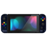 eXtremeRate Clear Deep Ocean Blue Joycon Handheld Controller Housing with Full Set Buttons, DIY Replacement Shell Case for NS Switch JoyCon & OLED JoyCon - Joycon and Console NOT Included - CM512