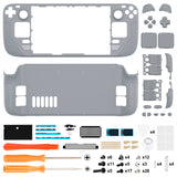 eXtremeRate Replacement New Hope Gray Full Set Shell with Buttons for Steam Deck LCD - QESDP016