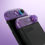 eXtremeRate D-Pad Version Replacement Full Set Shell Case with Buttons for Joycon 2 of Nintendo Switch 2 - Deluxe Version - Clear Atomic Purple - SZMNTM001