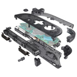 eXtremeRate D-Pad Version Replacement Full Set Shell Case with Buttons for Joycon 2 of Nintendo Switch 2 - Deluxe Version - Clear Slate Black - SZMNTM002