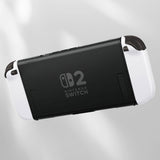 eXtremeRate D-Pad Version Replacement Full Set Shell Case with Buttons for Joycon 2 of Nintendo Switch 2 - Deluxe Version - White - SZMNTM005