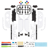 eXtremeRate D-Pad Version Replacement Full Set Shell Case with Buttons for Joycon 2 of Nintendo Switch 2 - Deluxe Version - White - SZMNTM005