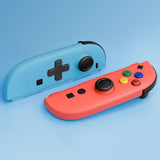 eXtremeRate D-Pad Version Replacement Full Set Shell Case with Buttons for Joycon 2 of Nintendo Switch 2 - Essence Version - Blue & Orange - SXANTM008